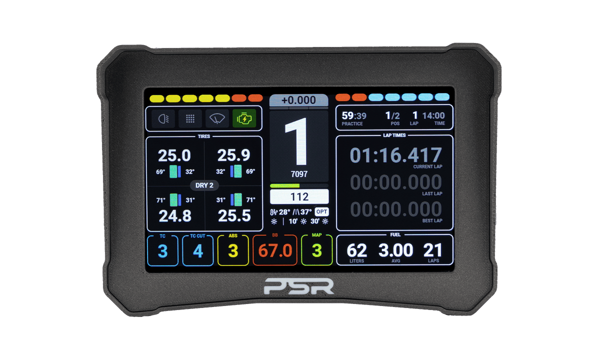Sim Brix Display Sim Racing Dashboard – PSR Sim Screen 6.8 – Printed Sim Racing
