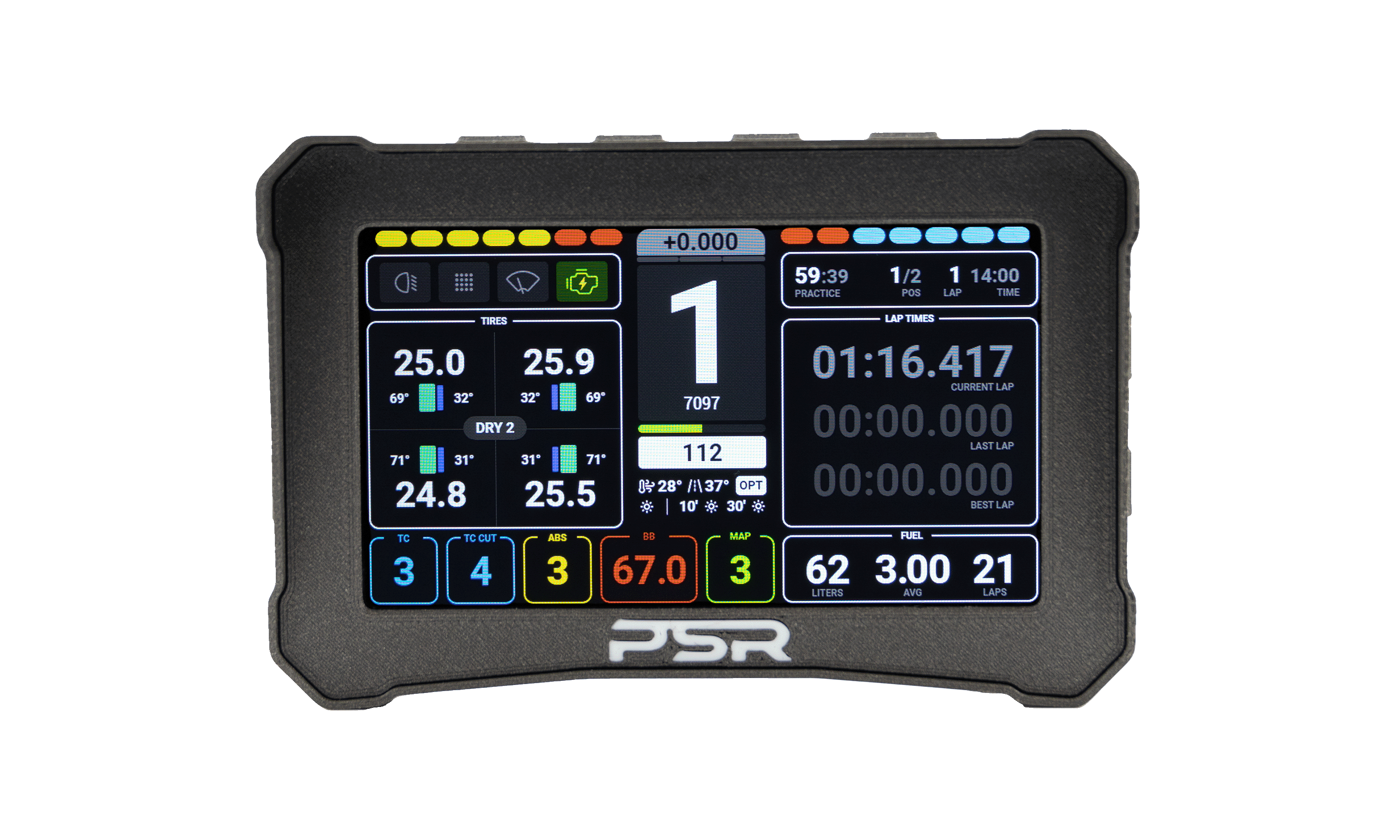 Sim Racing Controller Interface Sim Racing Dashboard – PSR Sim Screen 5.0 – Printed Sim Racing