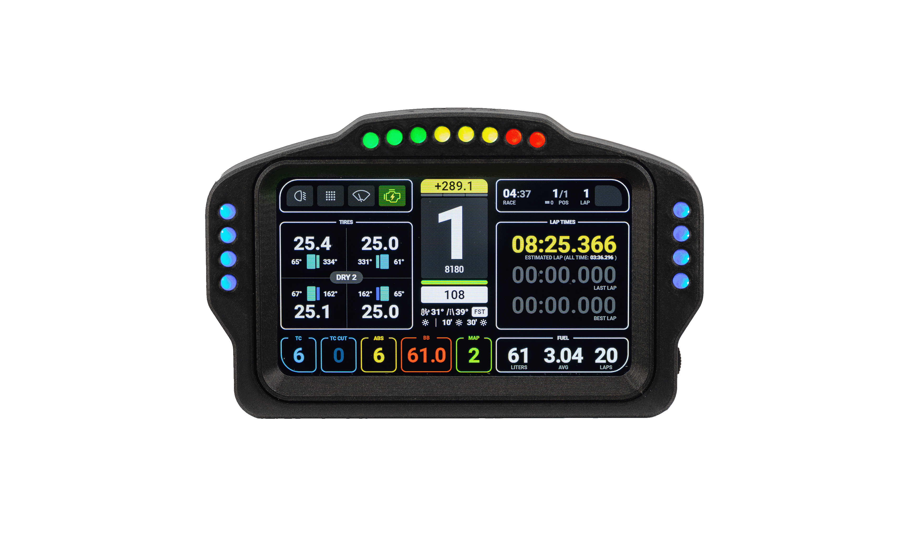 Sim Racing Dashboard - PSR GT5.0 Elite Pro Dashboard Square Edition ...